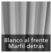 Blanco al Frente / Marfil Detras